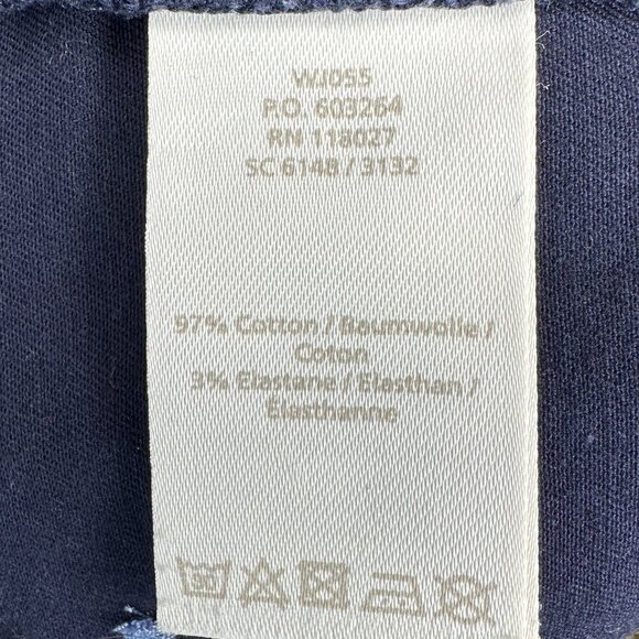 Boden Rachel Navy Polka Dot Chino Shorts - Size 14 - Picture 10 of 11